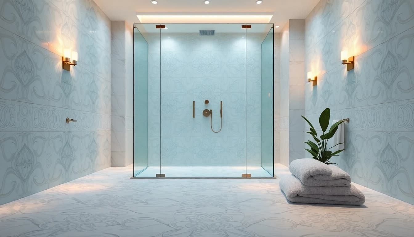 Transform your bathroom with elegant showers that blend luxury and serene design.