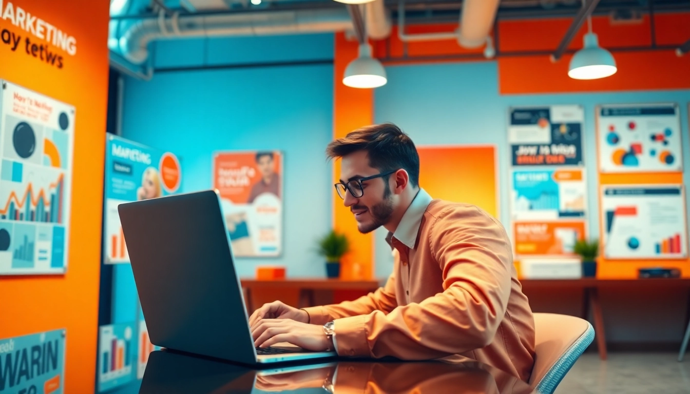 Boost your business with online marketing edmonton strategies from a professional at work.