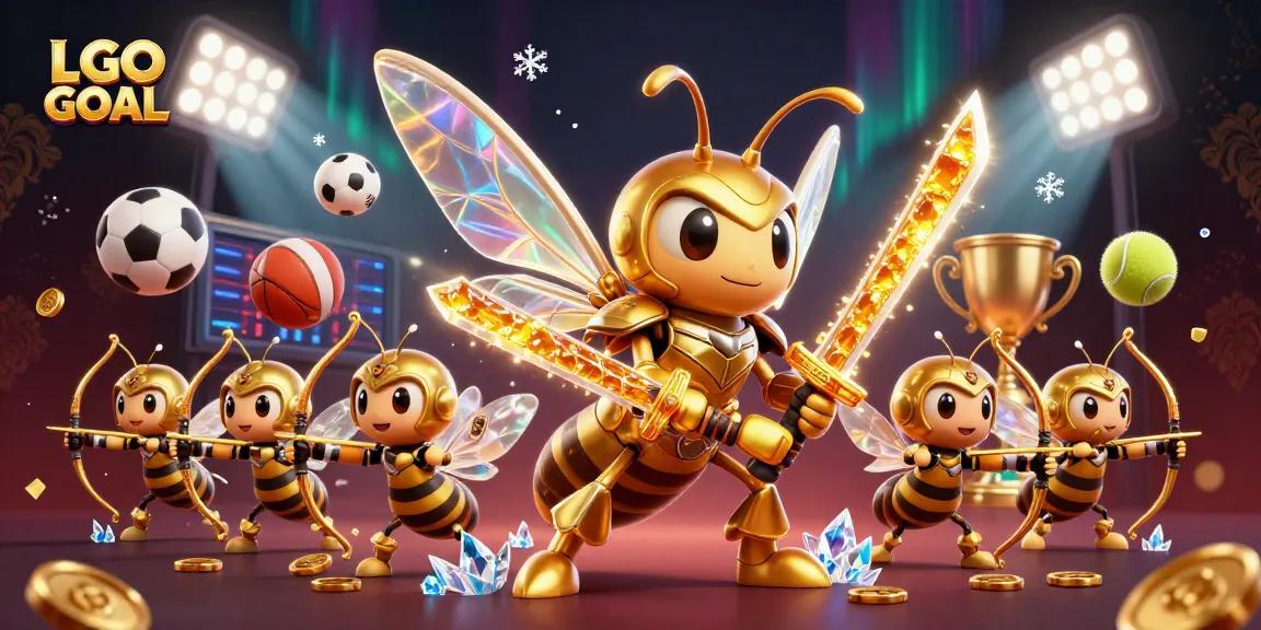 Engage with LGO GOAL as the golden hornet battles in a vibrant casino scene.