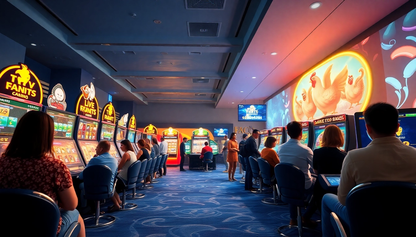 Exciting gaming experience at f168biz.com, showcasing diverse online gambling options in a modern casino atmosphere.