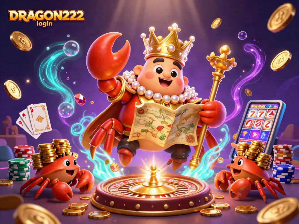 Experience the thrill of gaming with DRAGON222 login featuring the golden crab emperor and treasure essentials.