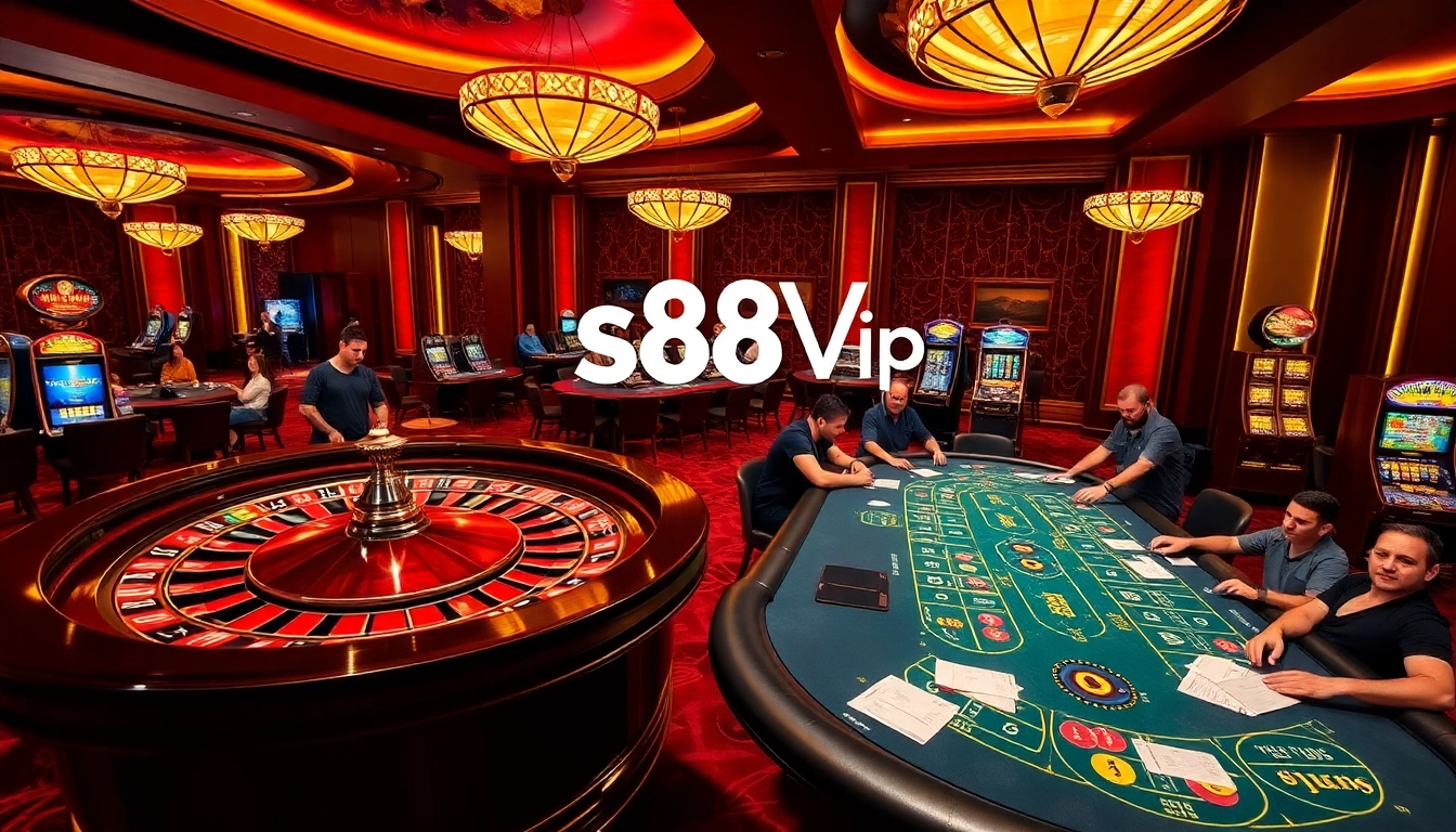 Experience the thrill of high-stakes gaming at s88vip's luxurious casino tables.
