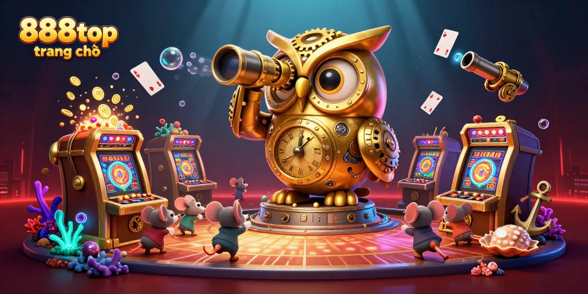 Engage with 888top trang chủ through a colorful casino scene showcasing vibrant game elements and characters.