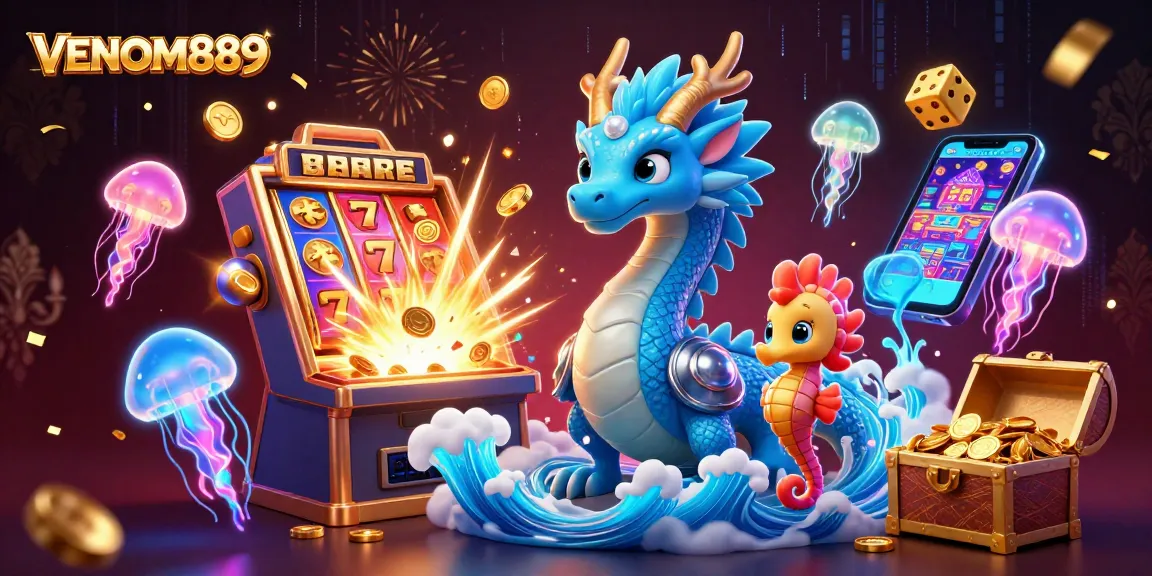 Winning spins await at VENOM889 with vibrant dragons and exciting jackpots!
