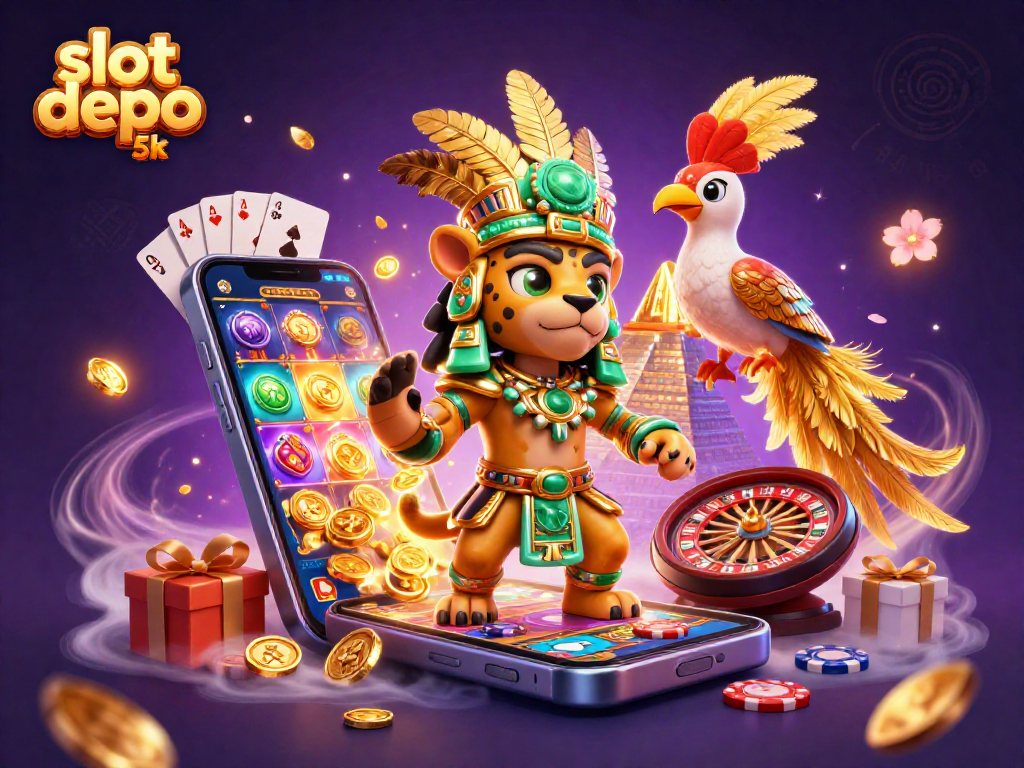 Experience slot depo 5k with vibrant visuals and dynamic game elements exploding in action.