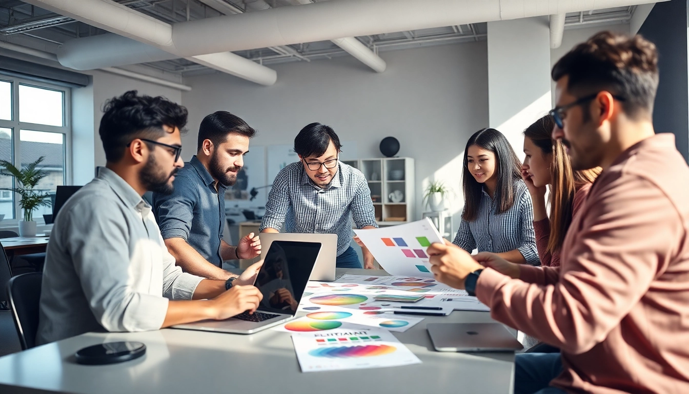 Collaborative workspace of Hereford Website Designers creating innovative web solutions.