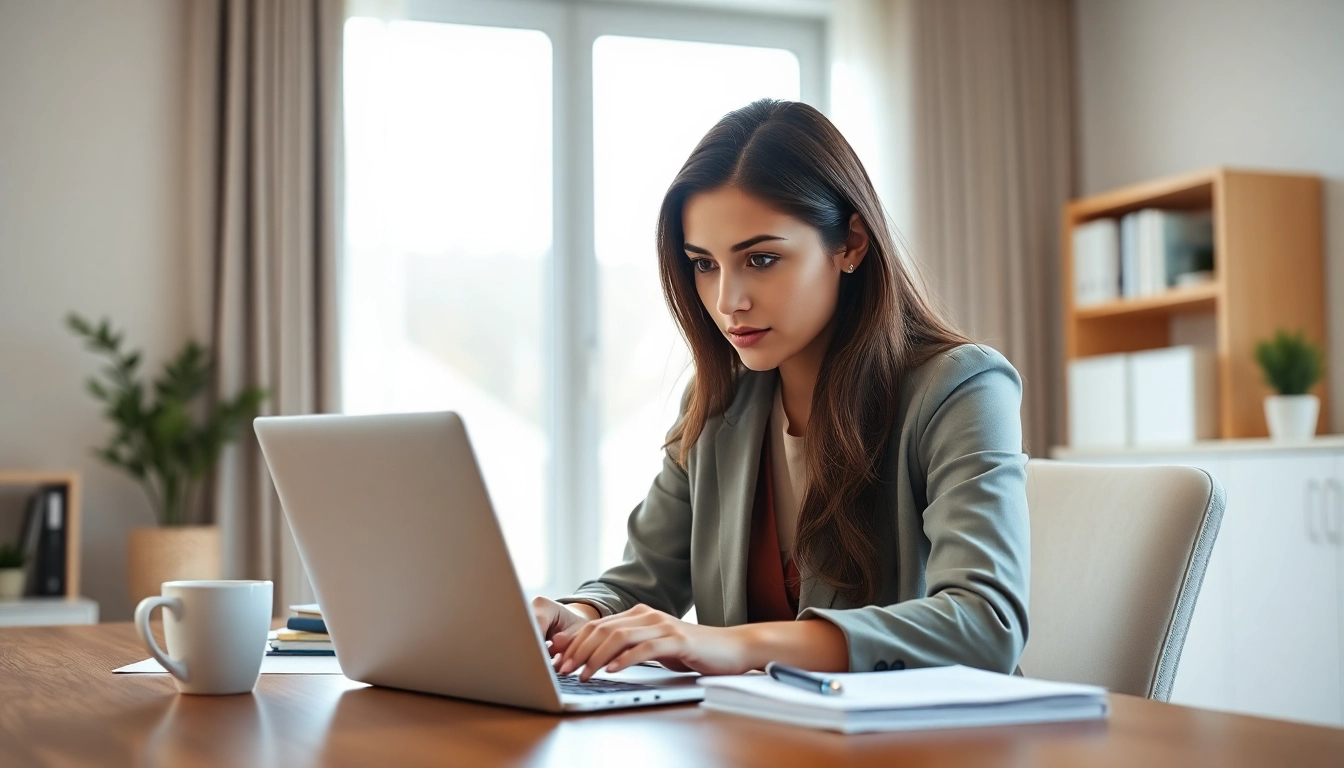 Pay someone to take my Microsoft exam in a modern home office with a focused student studying.