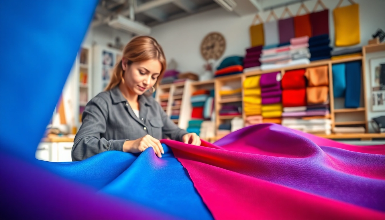 Maak unieke kleding met Punta di Roma stof in een creatieve atelieromgeving.