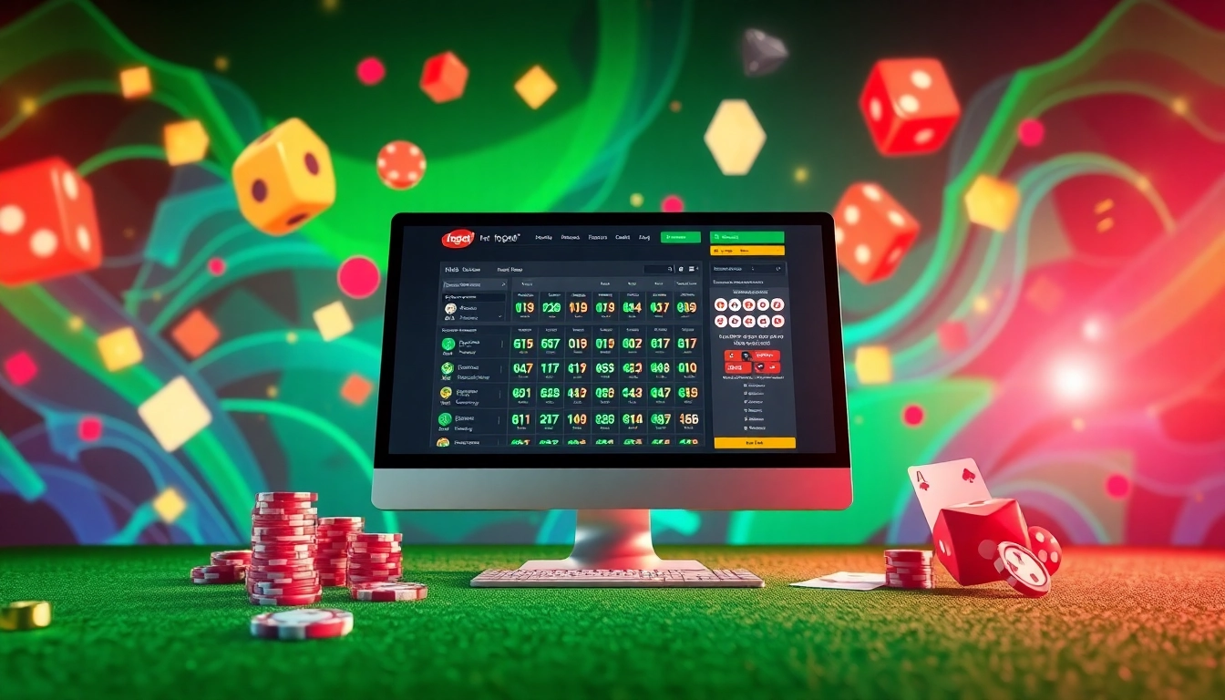 Permainan bandar togel online yang menyenangkan dengan komputer modern dan elemen keberuntungan.