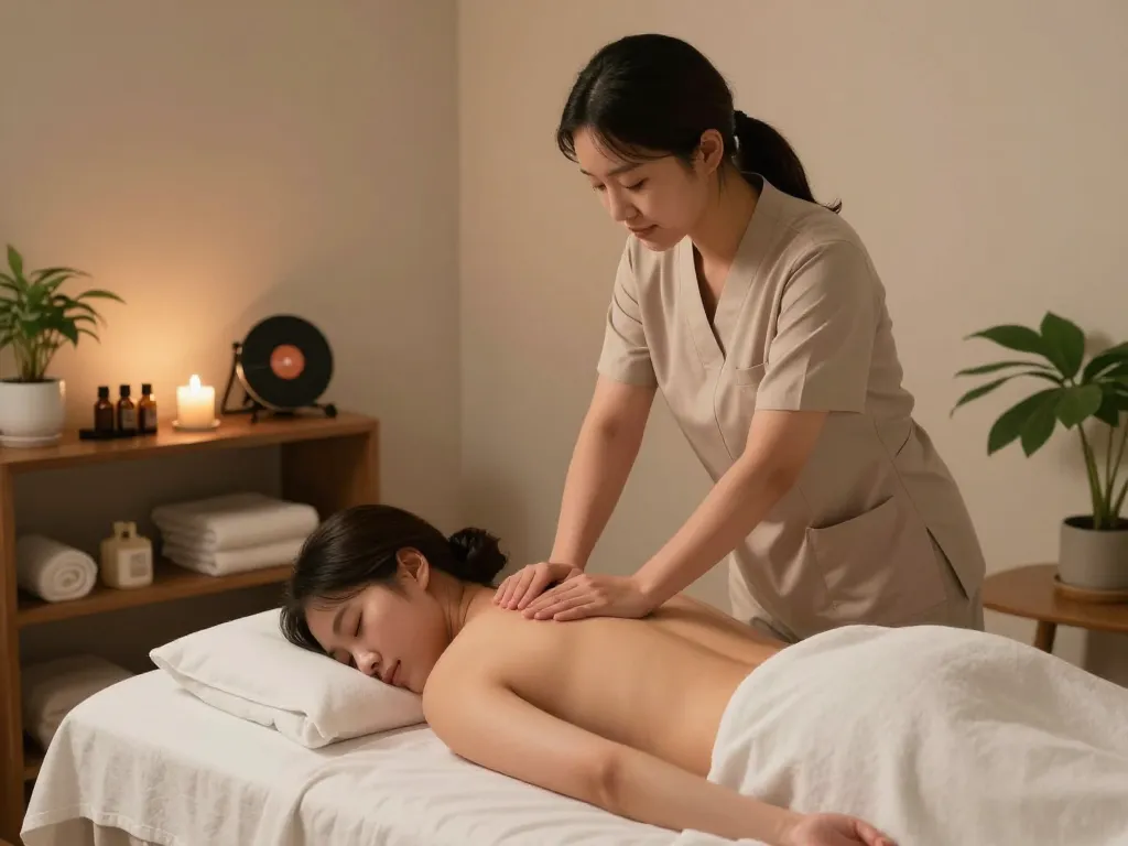Experience relaxation at 부산스웨디시 spa with a soothing massage therapy session in a tranquil setting.
