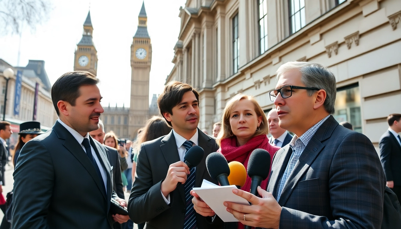 Captivating Westminster news coverage at https://diknews.co.uk/westminster-news/ featuring journalists in action.