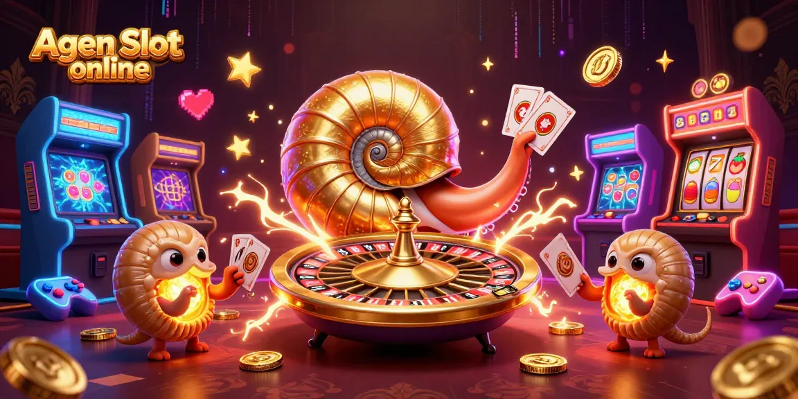 Agen Slot online focuses on vibrant gameplay with 3D illustrated casino elements and interactivity for engaging player experiences.
