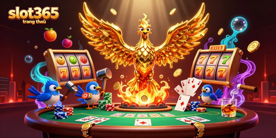 Experience the thrill of gaming with slot365 trang chủ, featuring phoenix and jackpot symbols.