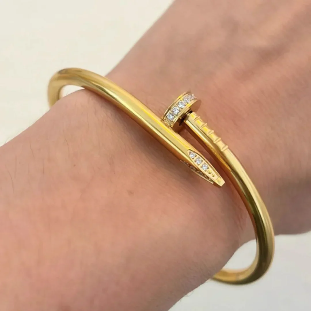 Nail Bracelet in Luxury Gold & Diamond Designs