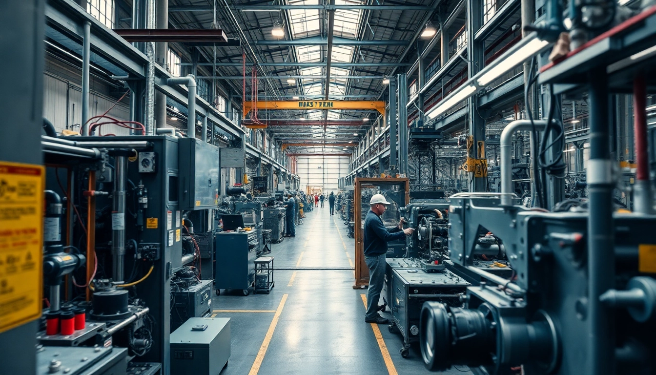 Professional industrial photographer capturing factory processes and equipment in Milan