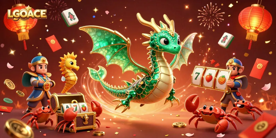 LGOACE slot demo featuring a vibrant sea dragon and lucky game elements for endless fun