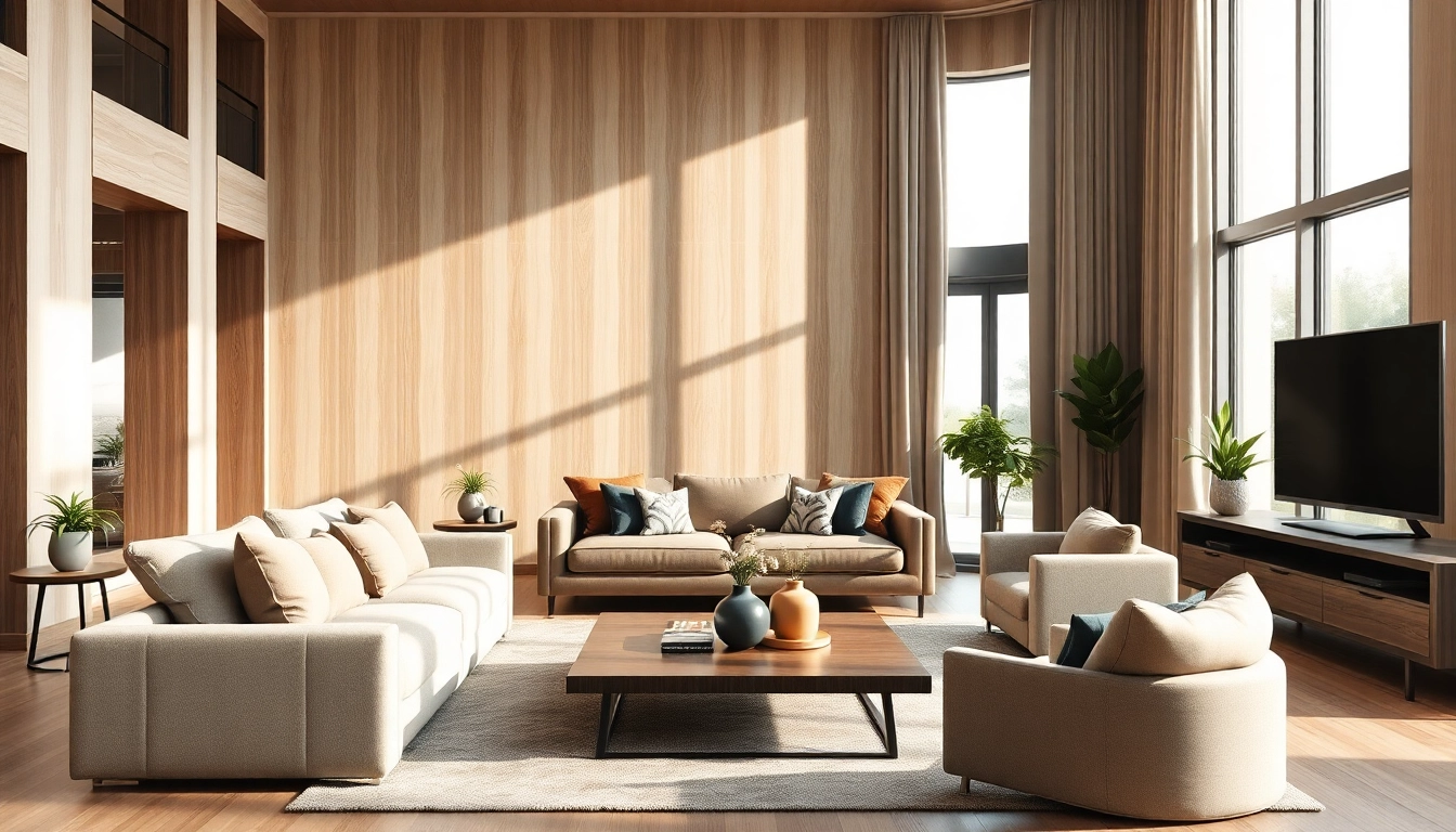 Transform your space with stylish wall panelling sheets that enhance modern living room aesthetics.