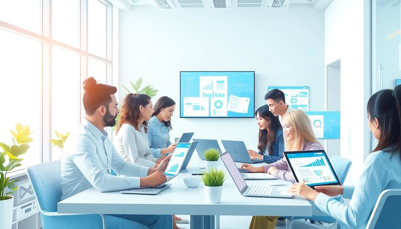 Dynamic office scene showcasing wps下载 integrated into collaborative work using WPS Office software.
