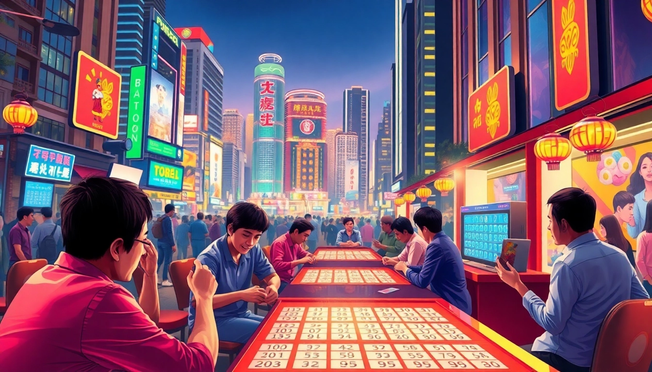 Menghadirkan suasana bandar toto macau yang menarik dengan pemain sedang bermain.