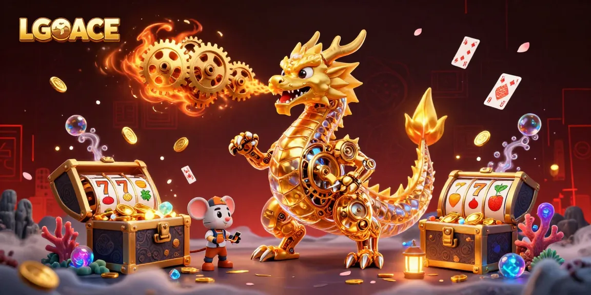 LGOACE players strategize their wins amidst vibrant 3D casino elements for an immersive gaming experience.