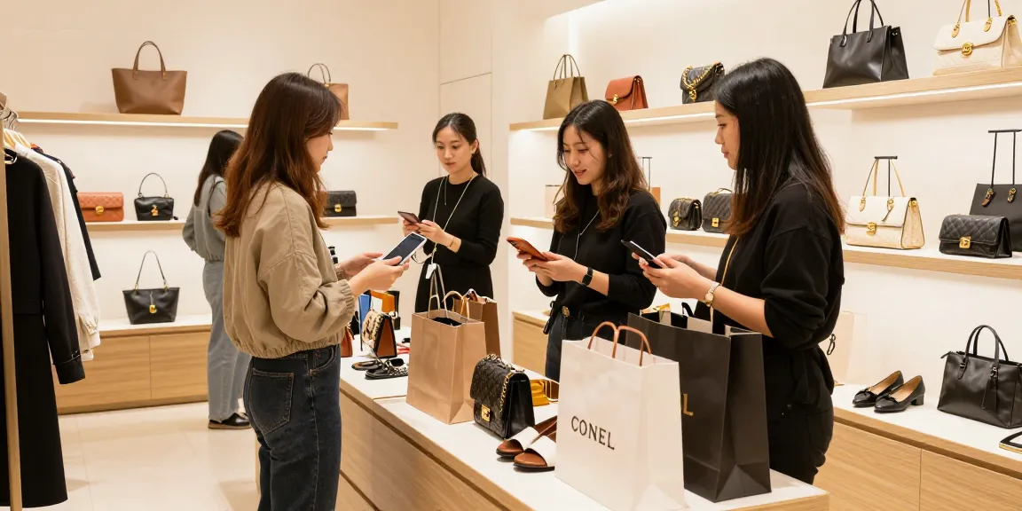 Elegant shopping experience at a 레플리카 사이트 featuring trendy fashion items.