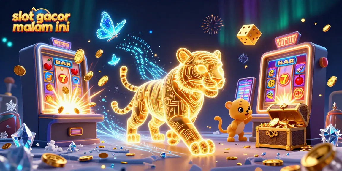 Experience thrilling wins with slot gacor malam ini in this vibrant 3D casino scene filled with action.