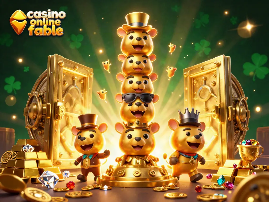 Juega en el casino online fiable con un tótem dorado lleno de alegría y riquezas brillantes.