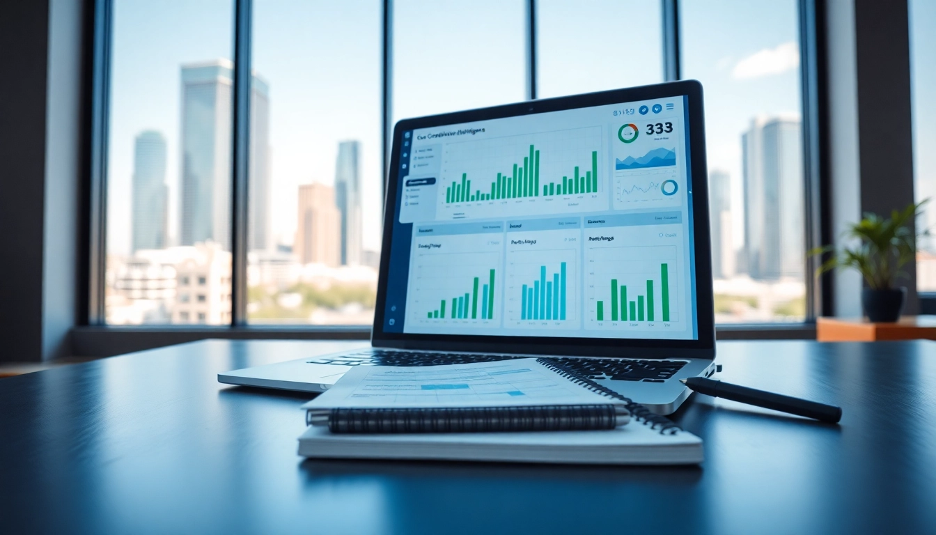 Engaging visual of AI for competitive intelligence displayed on a modern analytics dashboard.