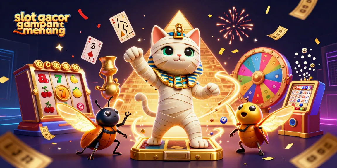 Experience the excitement of slot gacor gampang menang with an ancient Egyptian theme, featuring dynamic characters and symbols.