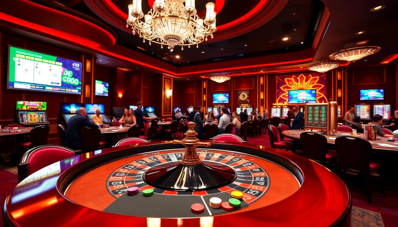 Experience the thrill of net win at a bustling, luxurious casino filled with exciting gambling activities.