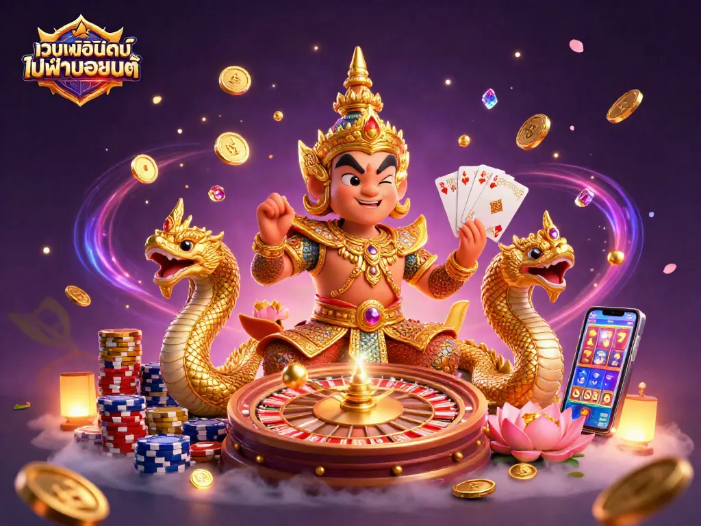 เล่นสล็อตออนไลน์ไม่ผ่านเอเย่นต์ กับการ์ตูนไทยในฉากคาสิโนที่อลังการ