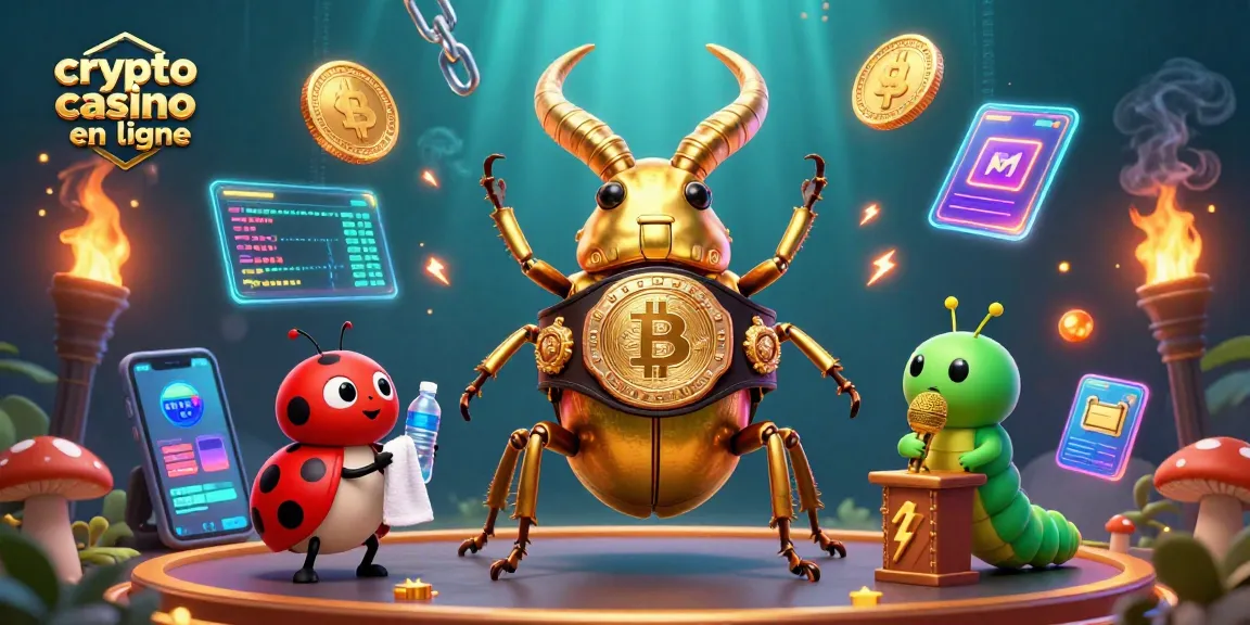 Jouer dans un crypto casino en ligne en s'affrontant dans un ring lumineux et vibrant.