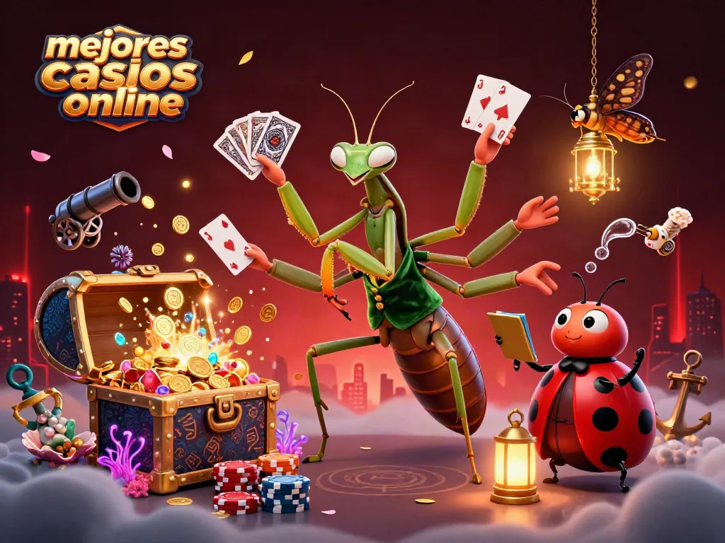 Disfruta de las tragamonedas en los mejores casinos online con una escena vibrante y llena de acción.
