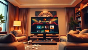 Menampilkan pengalaman situs toto macau dengan tampilan komputer dan aksesori permainan.