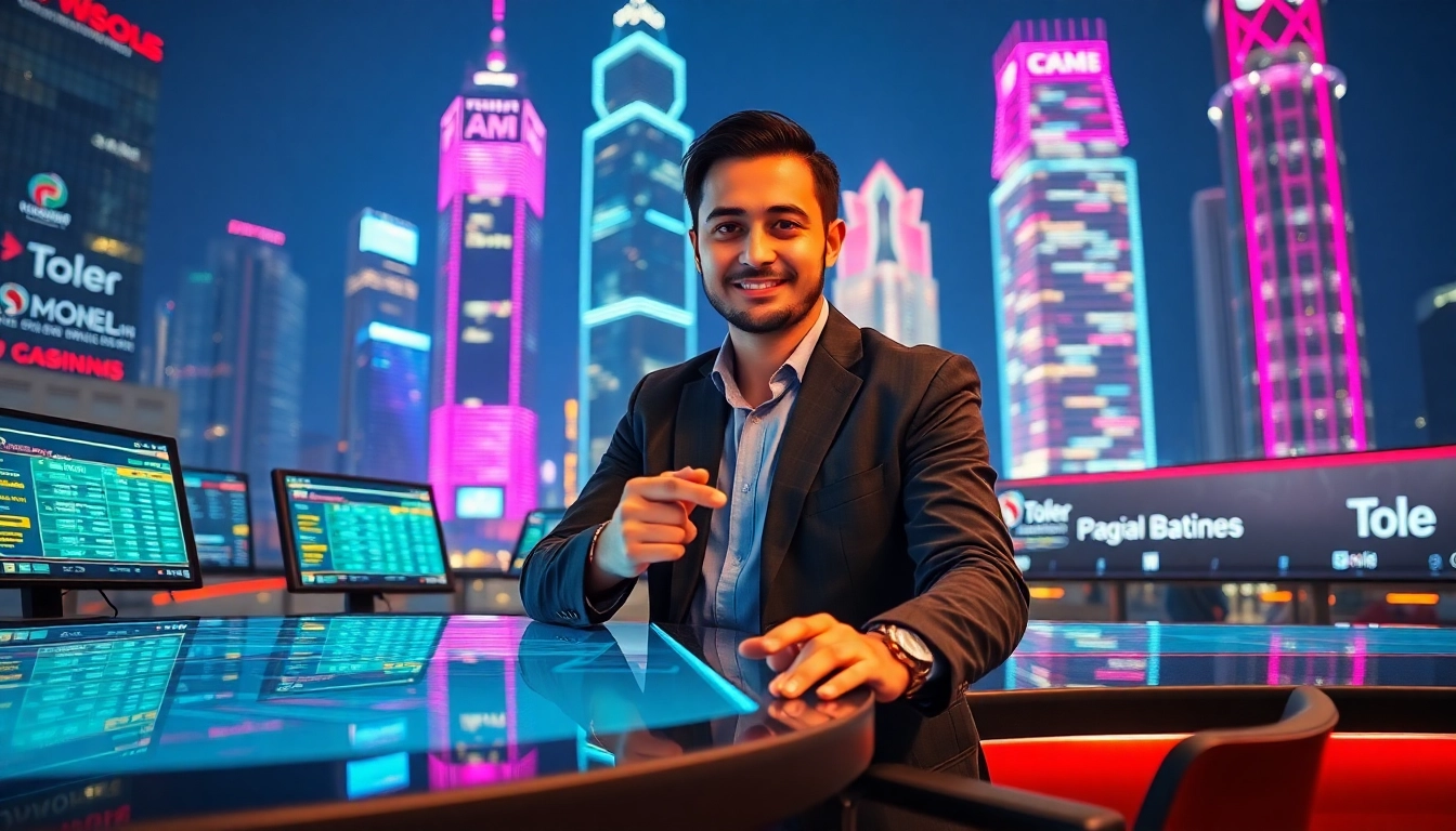 Bandar togel profesional berinteraksi dengan pemain di lingkungan modern.