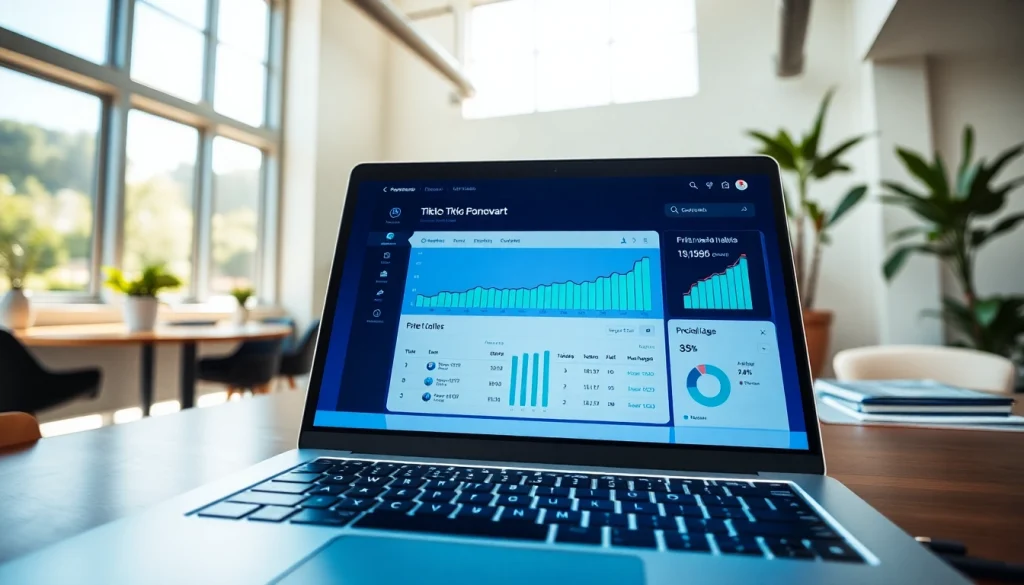 Engage with the TikTok SMM panel interface in a modern workspace setting.