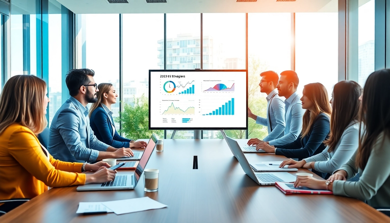 Engaged team of Quickplus Business Consultants collaborating in a bright and modern office environment.