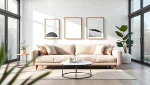 In a cozy living room, stylish sofa beds provide comfort and elegance for relaxation.