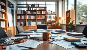 카드 현금화에 대한 상담 중인 전문 금융 상담사 사무실 이미지입니다.