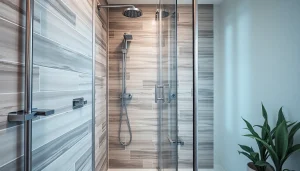 Gestalten Sie Ihr Badezimmer mit modernem sonni sanitär Duschbereich und eleganten Armaturen.