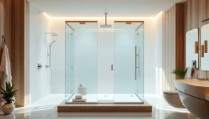 Aménagez votre salle de bain avec des produits de sunny showers france pour une touche moderne.