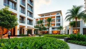 Showcasing the tampines st 95 ec executive condominium with lush landscaping and modern architecture.