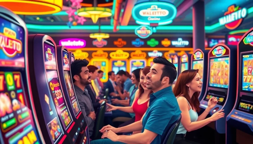 Rasakan keseruan bermain walettoto slot di kasino dengan suasana yang meriah.