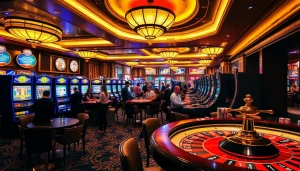Experience the thrill of betting at 123b casino with vibrant tables and exciting slot machines.