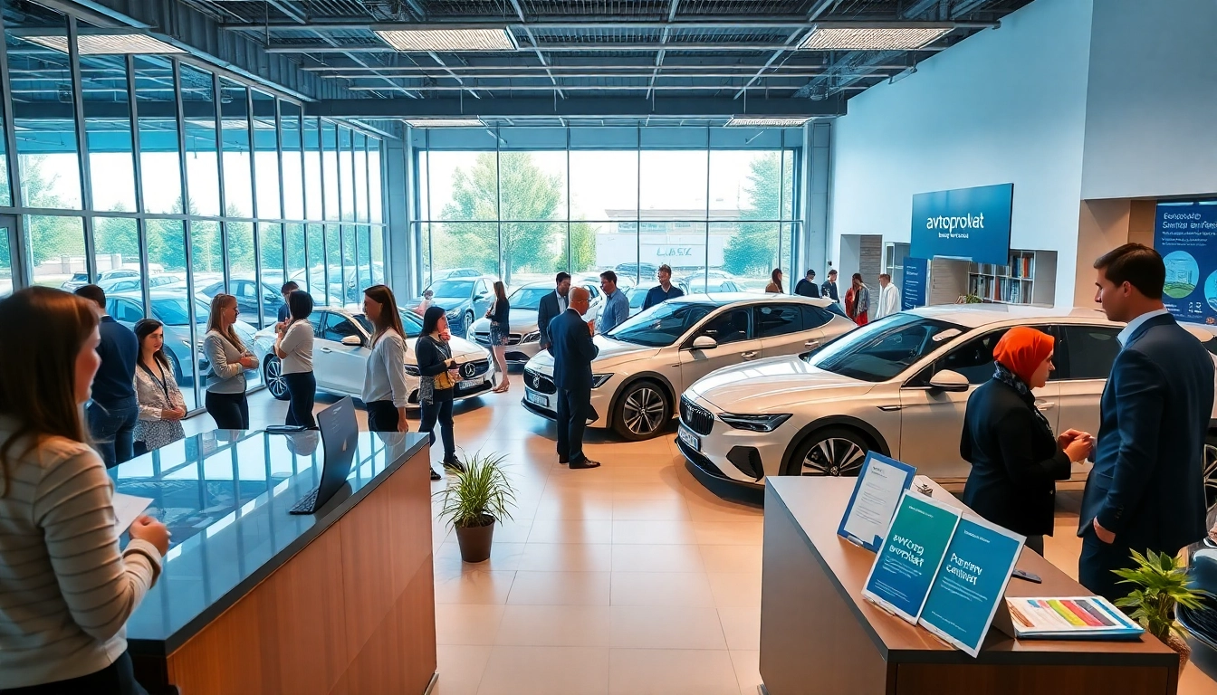 Modern car rental office in Chișinău offering avtoprokat services, highlighting customer interactions.