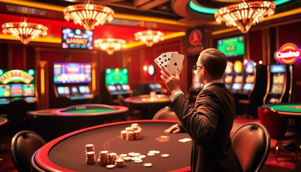 Experience thrilling gaming at https://xx88.us/ with elegant Baccarat tables and excited players celebrating wins.