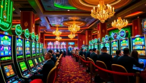 Nikmati aksi mendebarkan pada mesin Toto Slot dalam suasana kasino yang hidup.