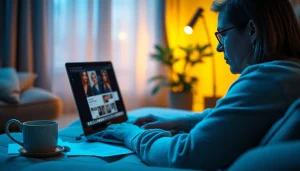 How to search OnlyFans secretly on a laptop in a cozy room.