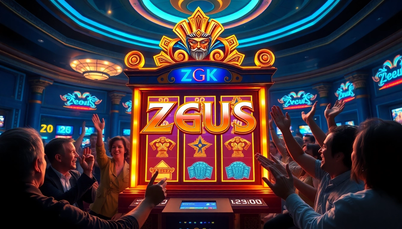 Para pemain dengan antusias bermain mesin slot Zeus, merasakan sensasi permainan kasino.