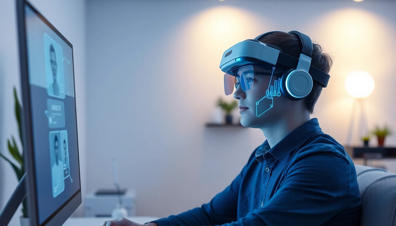 Engaging in a friendly ai sex chat with an AI chatbot on a modern screen.